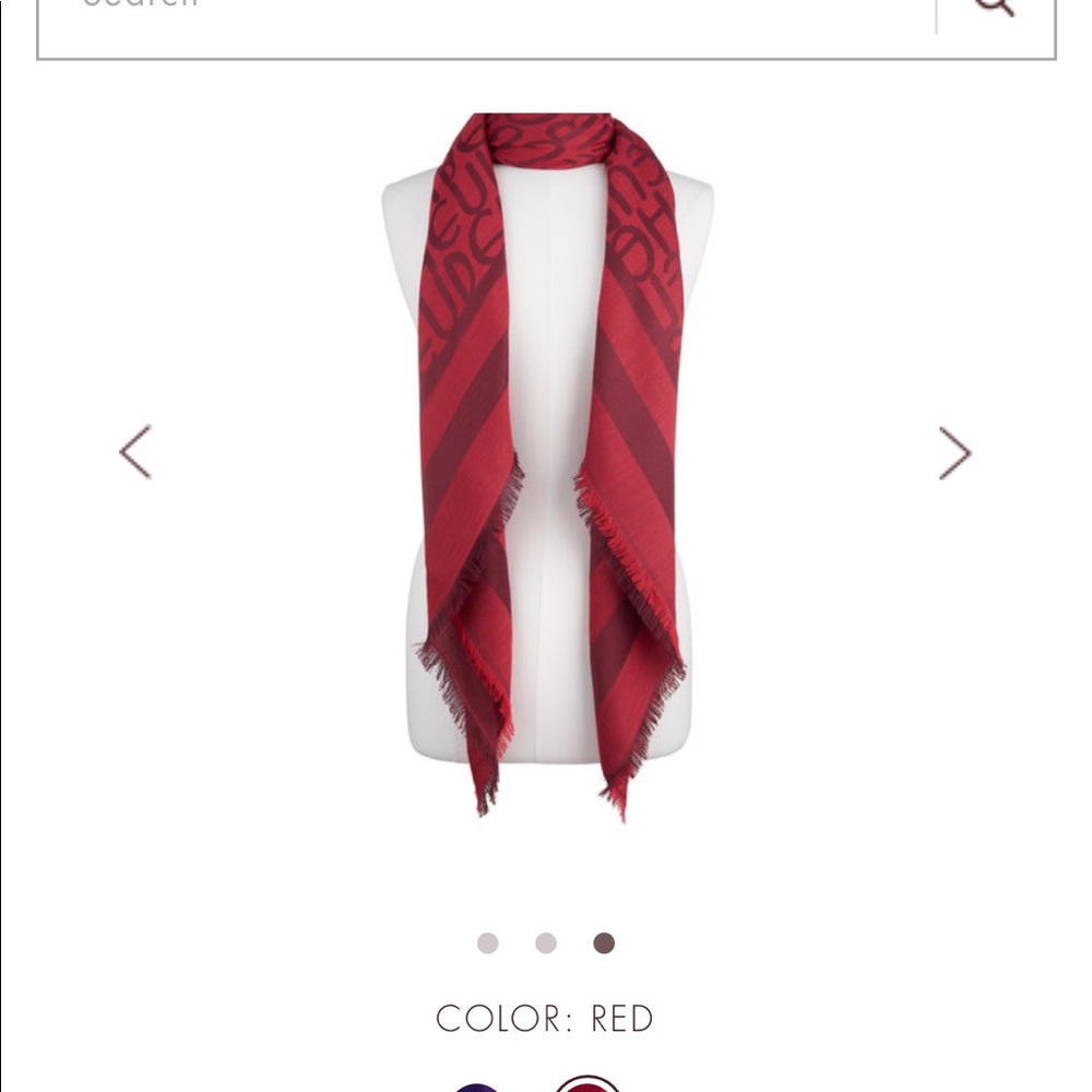 Henri Bendel Red Scarf